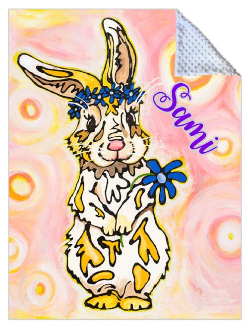 Tulip the Bunny blanket 1