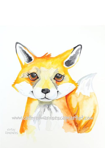 Fox Watercolour
