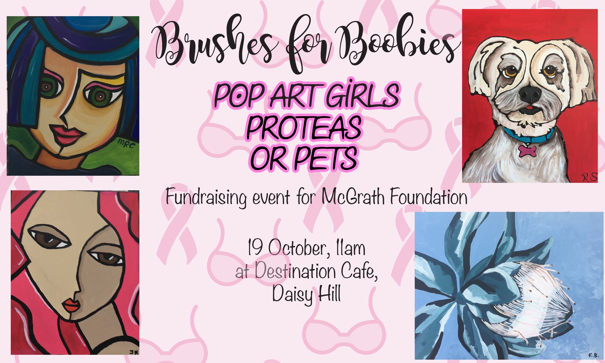 Brushes for Boobies - Destination Cafe - 19 Oct, 2019
