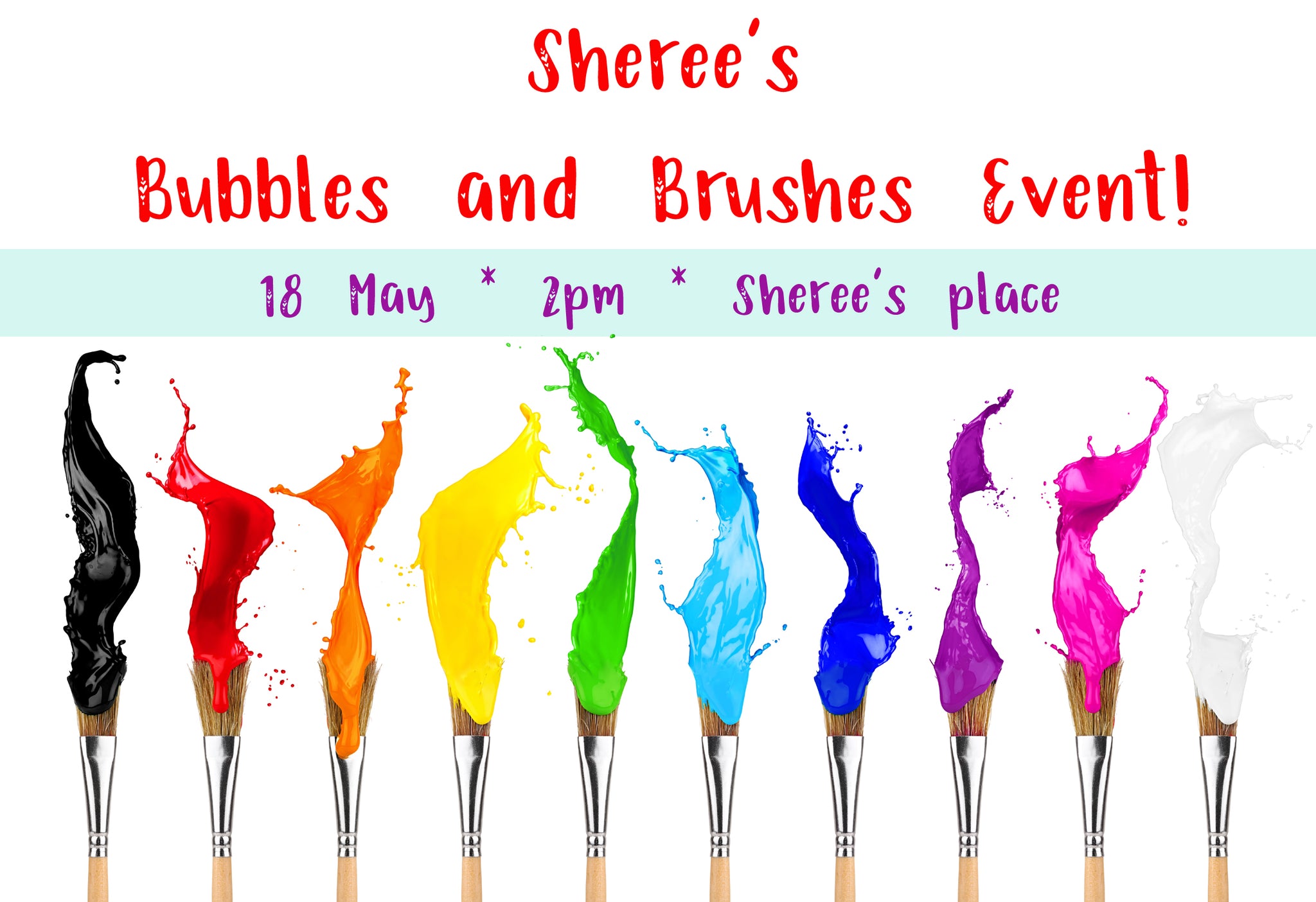 Sheree's Bubbles and Brushes Event
