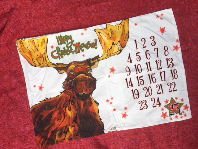 Christmoose - Christmas Countdown Pillowcase