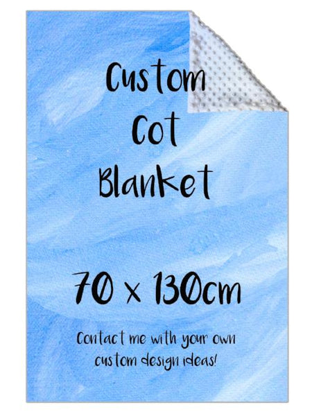 Custom Personalised Cot Blanket