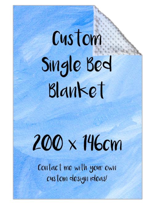 Custom Personalised Single Bed Blanket