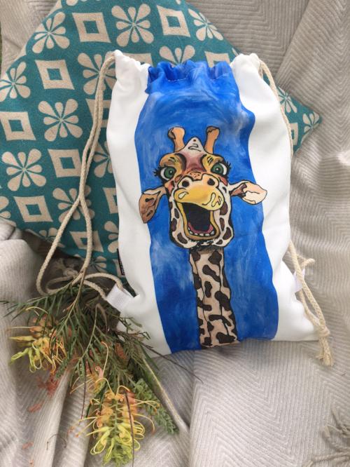Betty the Giraffe - Drawstring Bag