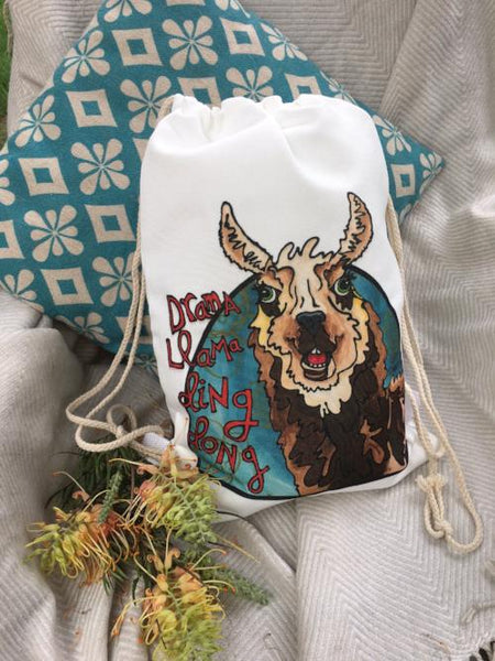 Drama Llama- Drawstring Bag