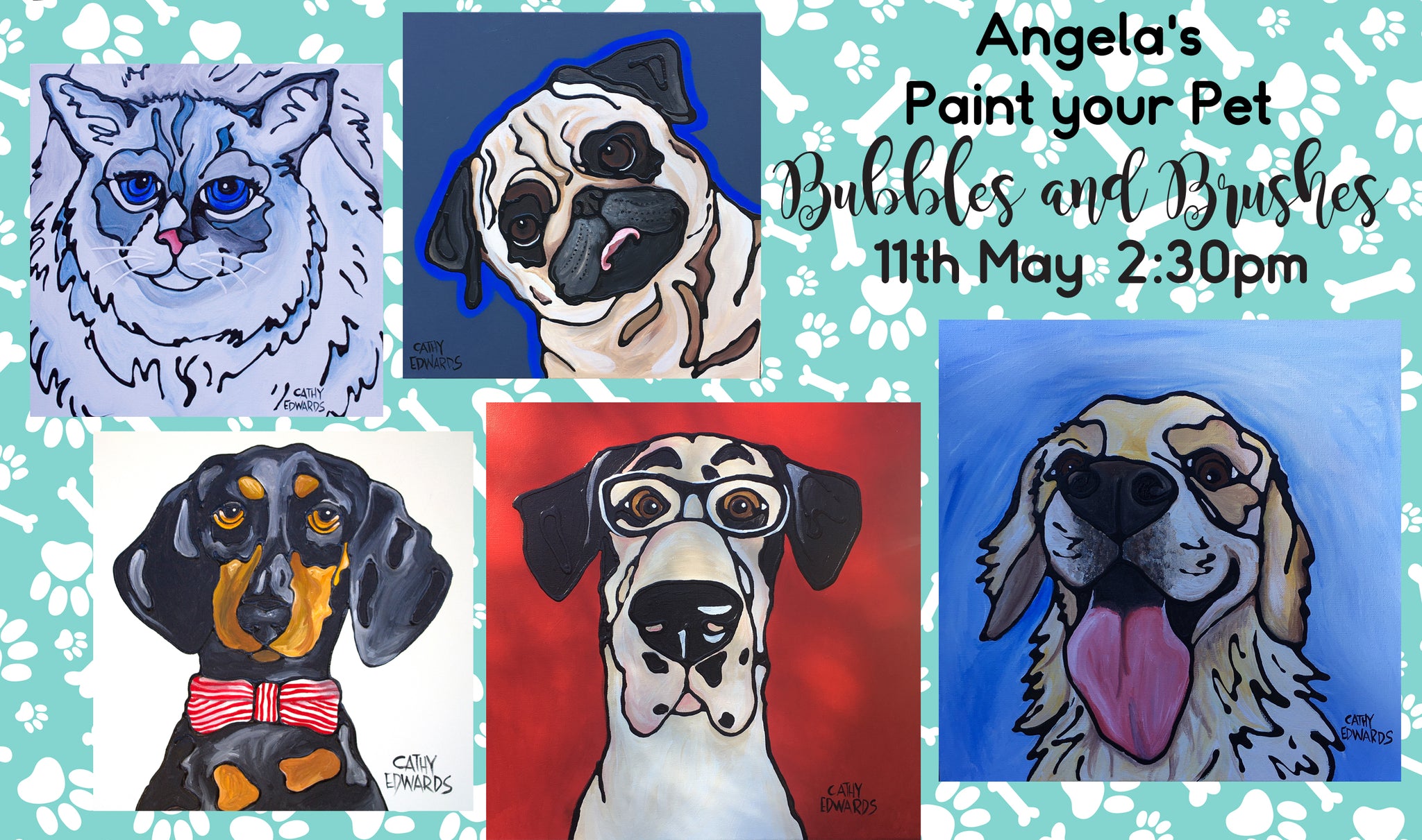 Angela's Paint Your Pet Event